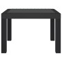 Mesa de jardín PP gris antracita 59x47x40 cm