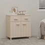 Aparador HAMAR madera de pino maciza marrón miel 79x40x80cm