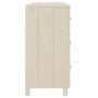 Aparador HAMAR madera de pino maciza marrón miel 113x40x80 cm