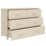 Aparador HAMAR madera de pino maciza marrón miel 113x40x80 cm