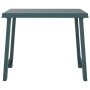 Mesa de camping con aspecto de madera PP verde 79x56x64 cm