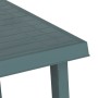 Mesa de camping con aspecto de madera PP verde 79x56x64 cm
