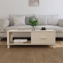 Mesa de centro HAMAR madera maciza pino marrón miel 100x55x35cm