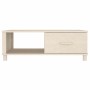 Mesa de centro HAMAR madera maciza pino marrón miel 100x55x35cm