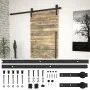 SKIEN Schiebetür-Beschlagsatz aus schwarzem Stahl, 183 cm von vidaXL, Türrahmen - Ref: Foro24-145264, Preis: 48,76 €, Rabatt: %