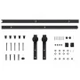 SKIEN Schiebetür-Beschlagsatz aus schwarzem Stahl, 183 cm von vidaXL, Türrahmen - Ref: Foro24-145264, Preis: 48,76 €, Rabatt: %