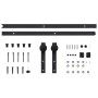 SKIEN sliding door hardware kit black steel 183cm by vidaXL, doorframes - Ref: Foro24-145264, Price: 48,62 €, Discount: %