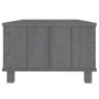 Mesa de centro HAMAR madera maciza pino gris oscuro 100x55x35cm