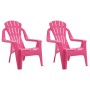 Sillas de jardín niños 2 uds aspecto madera PP rosa 37x34x44 cm en Sillas de jardín | Comprar online en Foro24