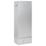 Horno ahumador astillas madera acero galvanizado 44,5x29x110 cm