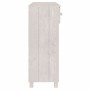 Mesa consola HAMAR madera maciza de pino blanco 90x35x90 cm