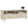 Mueble TV HAMAR madera de pino maciza marrón miel 106x40x40 cm
