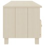 Mueble TV HAMAR madera de pino maciza marrón miel 158x40x40 cm