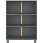 Estantería HAMAR madera maciza pino gris oscuro 85x35x112 cm