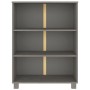 Estantería HAMAR madera maciza pino gris claro 85x35x112 cm