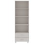 Aparador HAMAR madera maciza de pino blanca 60x35x180 cm