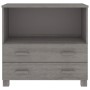 Aparador HAMAR madera maciza de pino gris claro 85x35x80 cm