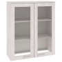 Aparador superior HAMAR madera maciza pino blanco 85x35x100 cm
