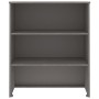 Aparador superior HAMAR pino macizo gris claro 85x35x100 cm