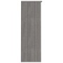 Aparador superior HAMAR pino macizo gris claro 85x35x100 cm