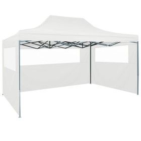 Carpa plegable profesional con 3 paredes acero blanco 3x4 m de vidaXL, Carpas y cenadores - Ref: Foro24-48899, Precio: 151,26...