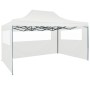 Professional folding tent with 3 walls white steel 3x4 m by vidaXL, Tents and gazebos - Ref: Foro24-48899, Price: 151,89 €, D...