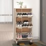 Zapatero HAMAR madera pino maciza marrón miel 59,5x35x117 cm