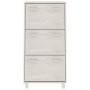 Zapatero HAMAR madera maciza de pino blanca 59,5x35x117 cm