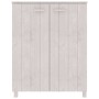 Zapatero HAMAR madera maciza de pino blanca 85x40x108 cm