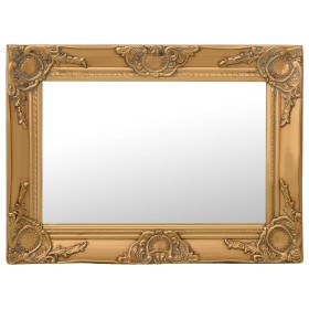 Golden baroque style wall mirror 60x40 cm by vidaXL, Mirrors - Ref: Foro24-320329, Price: 46,63 €, Discount: %