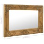Golden baroque style wall mirror 60x40 cm by vidaXL, Mirrors - Ref: Foro24-320329, Price: 44,69 €, Discount: %