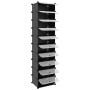Zapatero PP negro 44x32x174 cm
