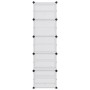 Zapatero PP transparente 44x31,5x153,5 cm