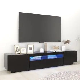 Fernsehmöbel mit LED-Lichtern schwarz 200x35x40 cm von vidaXL, TV-Möbel - Ref: Foro24-3081907, Preis: 126,98 €, Rabatt: %