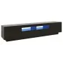 Mueble para TV con luces LED negro 200x35x40 cm by vidaXL, TV Furniture - Ref: Foro24-3081907, Price: 127,34 €, Discount: %