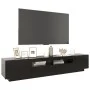 Fernsehmöbel mit LED-Lichtern schwarz 200x35x40 cm von vidaXL, TV-Möbel - Ref: Foro24-3081907, Preis: 126,98 €, Rabatt: %