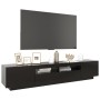 Fernsehmöbel mit LED-Lichtern schwarz 200x35x40 cm von vidaXL, TV-Möbel - Ref: Foro24-3081907, Preis: 129,07 €, Rabatt: %