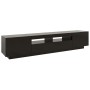 Fernsehmöbel mit LED-Lichtern schwarz 200x35x40 cm von vidaXL, TV-Möbel - Ref: Foro24-3081907, Preis: 129,07 €, Rabatt: %