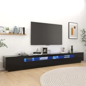 TV-Schrank mit LED-Leuchten schwarz 300x35x40 cm von vidaXL, TV-Möbel - Ref: Foro24-3081925, Preis: 191,13 €, Rabatt: %