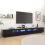 TV-Schrank mit LED-Leuchten schwarz 300x35x40 cm von vidaXL, TV-Möbel - Ref: Foro24-3081925, Preis: 193,75 €, Rabatt: %