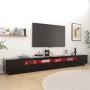 TV-Schrank mit LED-Leuchten schwarz 300x35x40 cm von vidaXL, TV-Möbel - Ref: Foro24-3081925, Preis: 193,75 €, Rabatt: %