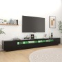 TV-Schrank mit LED-Leuchten schwarz 300x35x40 cm von vidaXL, TV-Möbel - Ref: Foro24-3081925, Preis: 193,75 €, Rabatt: %