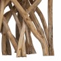 Mesa de centro de troncos madera reciclada mixta 40x40x40 cm