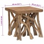 Mesa de centro de troncos madera reciclada mixta 40x40x40 cm