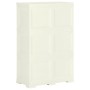 Armario de plástico diseño madera Vanila Ice 79x43x125 cm