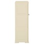 Armario de plástico diseño madera blanco angora 79x43x125 cm
