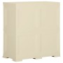 Armario de plástico diseño madera blanco angora 79x43x85,5 cm
