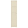 Armario de plástico diseño madera blanco angora 40x43x164 cm