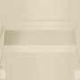 Armario de plástico diseño madera blanco angora 40x43x164 cm
