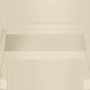 Armario de plástico diseño madera blanco angora 40x43x125 cm